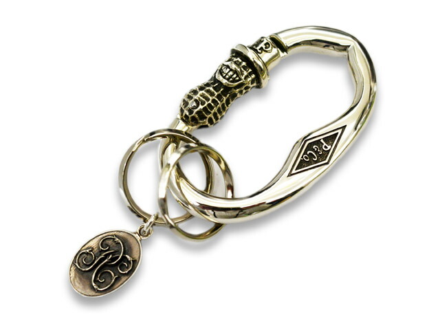 【Peanuts\u0026Co/南京豆商会】「Peanuts Carabiner/南京豆カラビナ」(Silver925)(ピーナッツアンドコー/付属物/宝飾品/アメカジ/熱っぽい極点/ハーレー/バイ鉄道車両/差し上げ物/ホイールズアパレル/WOLF PACK/狼容器に並べる)