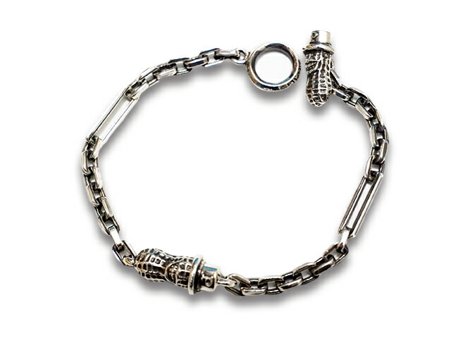 【Peanuts\u0026Co/落花生会社】「Peanuts Thin Bracelet/ピーナッツシンブレスレット」(Silver925)(ピーナッツアンドコー/添え物/宝飾品/アメカジ/熱っぽい極点/ハーレー/バイ鉄道車両/差し上げ物/ホイールズアパレル/WOLF PACK/狼容器に並べる)