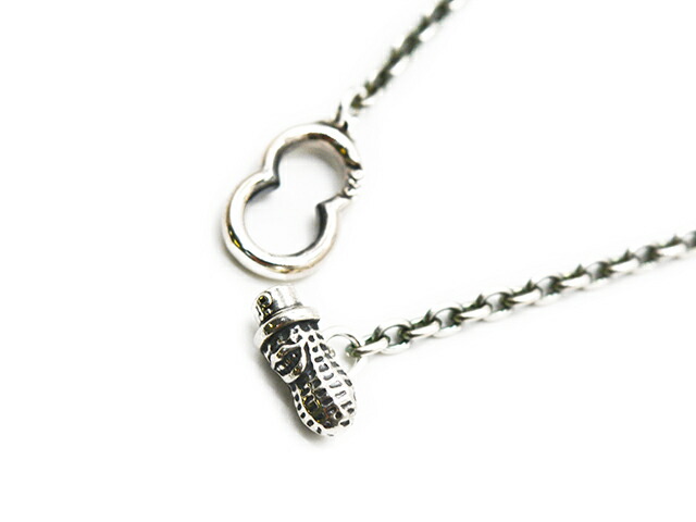 【Peanuts&Co/ピーナッツカンパニー】「Small Peanuts Hook Necklace Chain”Round”/スモールピーナッツフックネックレスチェーン”丸コマ”」(Silver925)(ピーナッツアンドコー/アクセサリー/アメカジ/プレゼント/ホイールズアパレル/WOLF PACK/ウルフパック)|WOLF PACK店