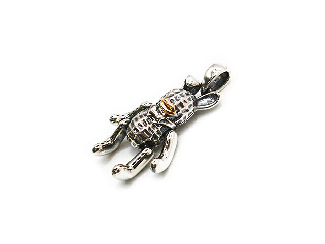 【Peanuts&Co/ピーナッツカンパニー】「Teddy Bunny Peanuts Pendant Top/テディーバニーピーナッツペンダントトップ」(Silver925×K10PG) (ピーナッツアンドコー/アクセサリー/ジュエリー/アメカジ/ハーレー/プレゼント/ホイールズアパレル/WOLF PACK/ウルフパック)
