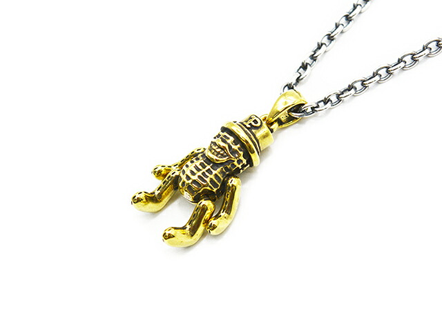 【Peanuts&Co/ピーナッツカンパニー】「Teddy Peanuts Pendant Top＆Small Peanuts Hook Chain”Round”/テディーピーナッツペンダントトップ＆スモールピーナッツフックチェーン”丸コマ”」(Brass/Silver925) (ピーナッツアンドコー/アクセサリー/WOLF PACK)
