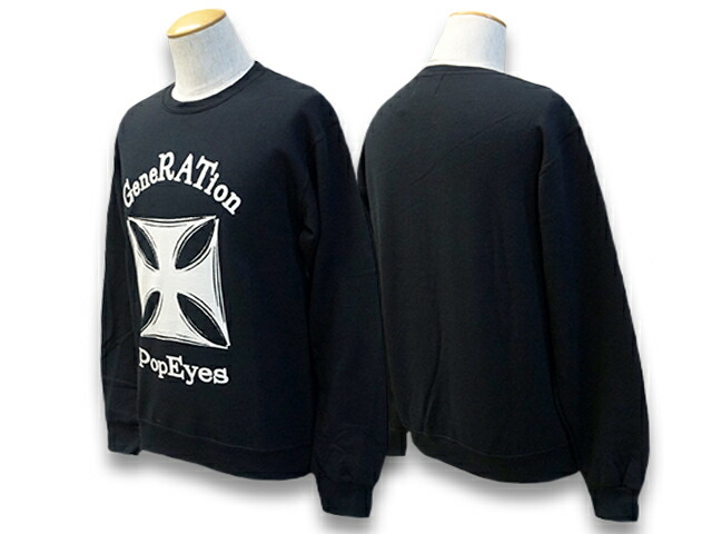 【POP EYES/ポップアイズ】2022AW「Rat Sweat Shirts/ラットスウェットシャツ」(22AW-PPE-21)【相応う】(UNCHANGING LOVE/アンチェンジングラブ/MISTER X/檀那エックス/アメカジ/WOLF PACK/狼風呂敷き包み)