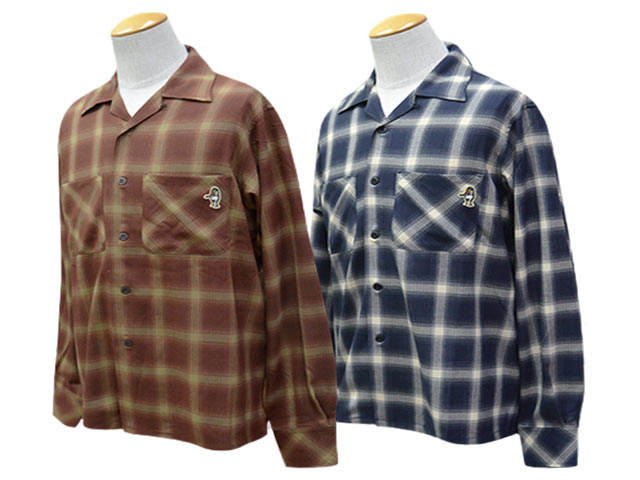 全2色【MONSTOR TIMES/モンストアタイムズ】2026SS「MT BARUDEN Check L/S Shirt/MTバルデンチェックロングスリーブシャツ」(26SS-MT-006) (UNCHANGING LOVE/アンチェンジングラブ/POP EYES/ポップアイズ/アメカジ/WOLF PACK/ウルフパック)