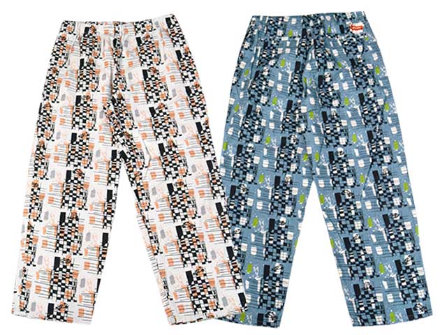 全2色【POP EYES/ポップアイズ】2026SS「Checkered Hell Drive Pants/チェッカードヘルドライブパンツ」(26SS-PPE-005) (UNCHANGING LOVE/アンチェンジングラブ/MONSTOR TIMES/モンストアタイムズ/アメカジ/ハーレー/ホットロッド/WOLF PACK/ウルフパック)