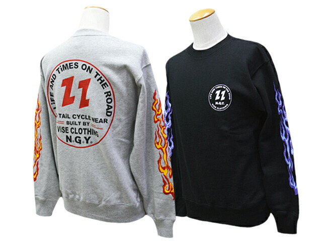 全2色【RED TAiL/レッドテイル】2026SS「V22-ZF Crew Neck Sweat/V22-ZFクルーネックスウェット」(RKK-556)(ViSE CLOTiNG/バイスクロージング/バイス/バイ鉄道車両/ハーレー/ホイールズアパレル/アメカジ/熱っぽい極点/WOLF PACK/狼容器に並べる)