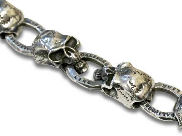 Skull Bracelet スカルブレスレット」(Silver950)(SKULL FLIGHT ウルフ