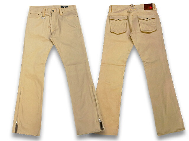 【SKULL FLIGHT/スカルフライト】「SS Pants Type2 Boots Cut”Stretch”/SSパンツタイプ2ブーツカット”ストレッチ”」【対応】 (CALIFORNIA LINE/カリフォルニアライン/ハーレー/バイカー/バイク/アメカジ/WOLF PACK/ウルフパック)