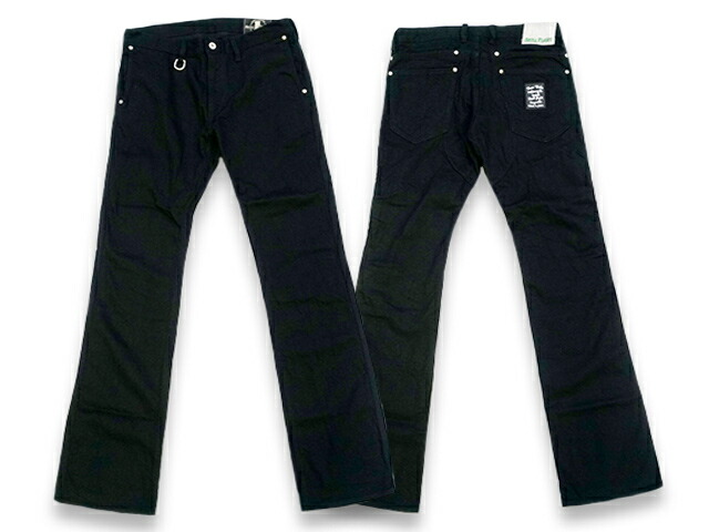 【SKULL FLIGHT/スカル航空】「SS Pants Type6 Boots Cut”Stretch Black Denim”/SSズボン下手合い6ブーツ撥ねのける”ストレッチブラックデニム”」【相応う】(CALIFORNIA LINE/黄金州伝達ルート/ハーレー/WOLF PACK/狼容器に並べる)