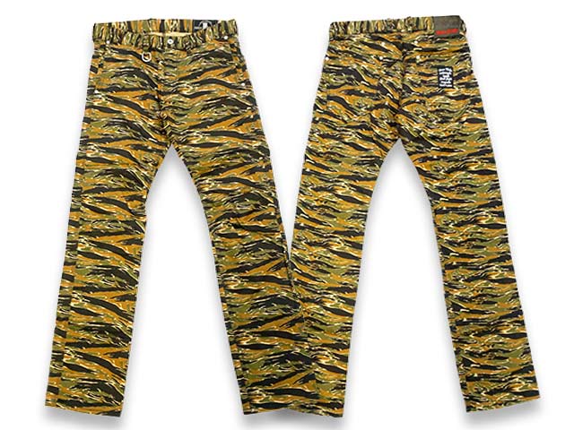 【SKULL FLIGHT/スカルフライト】「SS Pants Type6 Straight Cut”Tiger Camo”/SSパンツタイプ6ストレートカット”タイガーカモ”」【対応】 (CALIFORNIA LINE/カリフォルニアライン/アメカジ/ハーレー/バイカー/WOLF PACK/ウルフパック)