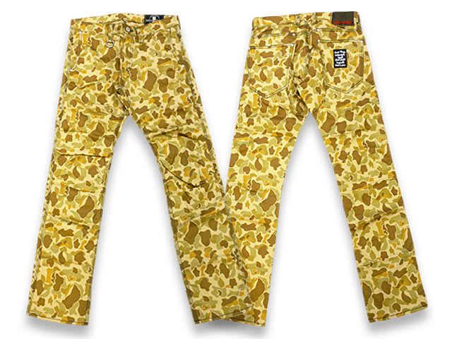 (30% OFF)【SKULL FLIGHT/スカル飛翔】「SS Pants Type6 Straight Cut”Dessert Camo”/SSズボン下手合い6引っ切り無いとり捨てる”乾荒原家鴨”」【相応う】(CALIFORNIA LINE/黄金州生産ライン/ハーレー/バイ鉄道車両/アメカジ/WOLF PACK/狼風呂敷き包み)