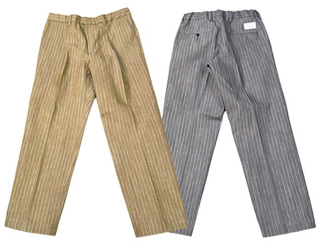 全2色【Sugar＆Co./シュガーアンドコー】「Daddy's Pants”Regular Fit-Stripe Denim”/ダディーズパンツ”レギュラーフィット-ストライプデニム”」(SGR-PT16) (デニム/ジーンズ/インディゴ/アメカジ/ハーレー/ホットロッド/ミリタリー/WOLF PACK/ウルフパック) 19,250円