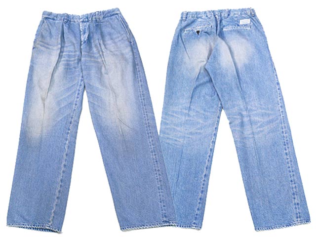 【Sugar&Co./シュガーアンドコー】2025SS「Gentle Pants”70's Wash”/ジェントルパンツ”70'sウォッシュ”」(SGR-S01U)(デニム/ジーンズ/インディゴ/アメカジ/ハーレー/ホットロッド/ミリタリー/WOLF PACK/ウルフパック)|WOLF PACK店