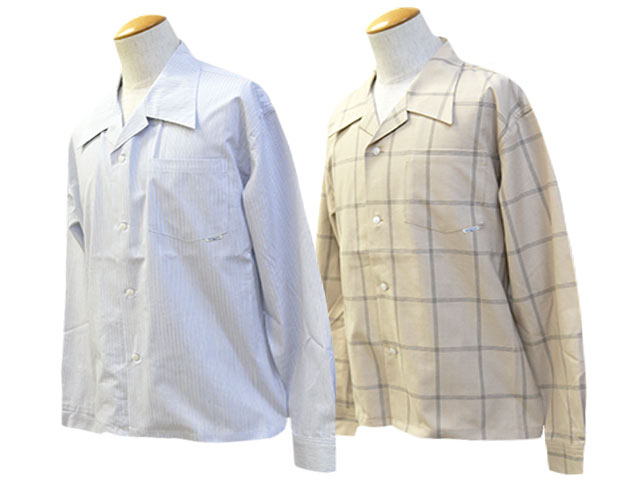 全2色【Sugar＆Co./シュガーアンドコー】2025SS「Resort Shirts/リゾートシャツ」(SGR-SH16) (デニム/ジーンズ/インディゴ/アメカジ/ハーレー/ホットロッド/ミリタリー/アウトドア/ホイールズアパレル/WOLF PACK/ウルフパック)