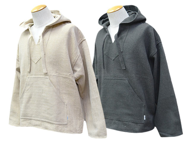 全2色【Sugar＆Co./シュガーアンドコー】2026SS「Baja Hoodie/バハフーディー」(SGR-固定ディスク04)(ジーンズ/デニム/インディゴ/アメカジ/ハーレー/熱っぽい極点/ミリタリー/WOLF PACK/狼容器に並べる)