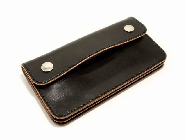 【TISS CUSTOM LEATHERS/ティスカスタムレザーズ】「Teacore Trucker Wallet/茶芯トラッカーウォレット」(Wide Stitch)(ハーレー/バイカー/アメカジ/レザークラフト/ホットロッド/プレゼント/財布/WOLF PACK/ウルフパック)|WOLF PACK店