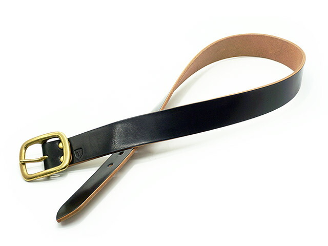 【TISS CUSTOM LEATHERS/ティスカスタムレザーズ】「Teacore Plain Belt/茶芯プレーンベルト」(Brass)(ハーレー/バイ鉄道車両/アメカジ/なめし革手工芸品/熱っぽい極点/WOLF PACK/狼容器に並べる)