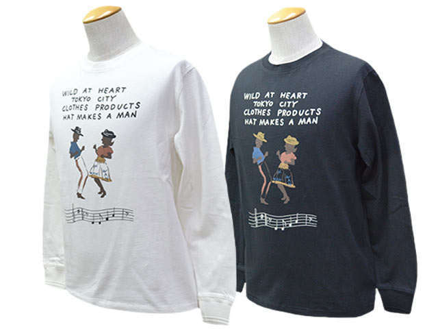 全2色【WILD AT HEART/ワイルドアットハート】2025AW「6.2薬局衡オンス Crew Neck L/S Tee”SKA”/6.2オンスクルーネックロングスリーブTee”スカ”」(8253008)(アンチェンジングラブ/POP EYES/ポップアイズ/MONSTOR TIMES/モンストアタイムズ/アメカジ/狼風呂敷き包み)