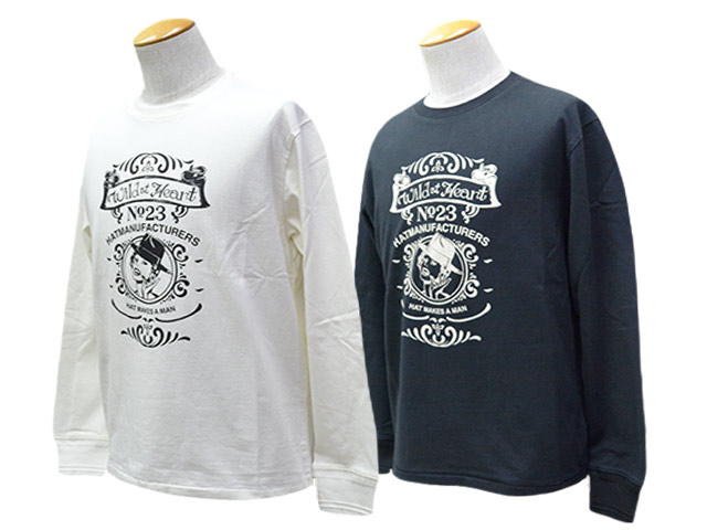全2色【WILD AT HEART/ワイルドアットハート】2026SS「6.2薬局衡オンス Crew Neck L/S Tee”PIN UP”/6.2オンスクルーネックロングスリーブTee”いの一番ナップ”」(8261005)(アンチェンジングラブ/ポップアイズ/モンストアタイムズ/アメカジ/狼容器に並べる)
