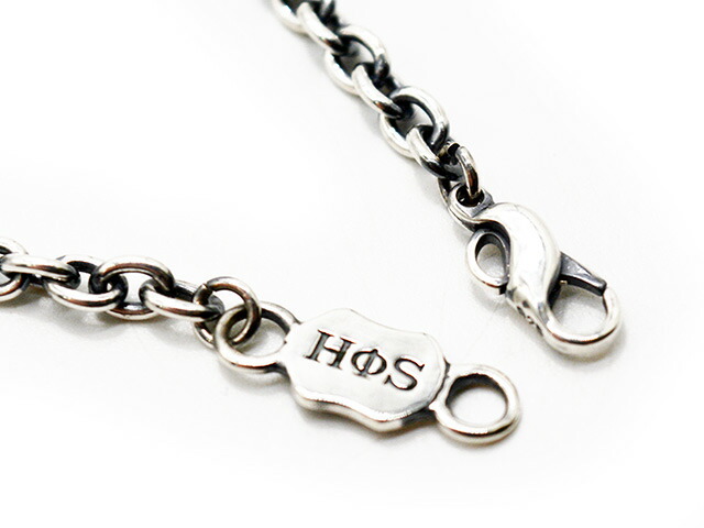 【HΦS/エイチファイエス】「NECKLACE CHAIN/首飾りチェーン店」(25HS-NC001-SV)(galcia/ガルシア/UNCHANGING LOVE/アンチェンジングラブ/POP EYES/ポップアイズ/アメカジ/熱っぽい極点/WOLF PACK/狼風呂敷き包み)