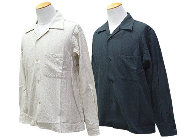 全2色【WILD AT HEART/ワイルドアットハート】2026SS「Open Collar L/S Shirt\