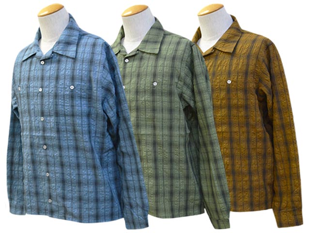 全3色【Vin\u0026Age/ヴィン\u0026エイジ】2025SS「Light Fabric Ombre Shirts/ライトファブリックオンブレシャツ」(VSL6)(アメカジ/ハーレー/ハーレーダビッドソン/自動自転車/バイ鉄道車両/熱っぽい極点/アウトドア/ホイールズアパレル/WOLF PACK/狼容器に並べる)