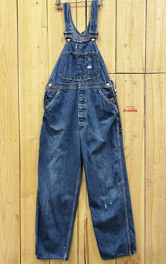 中古・古着通販】LEE (リー) オーバーオール ブルー×ホワイト