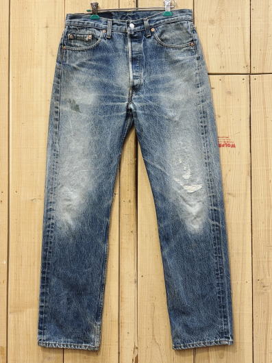 楽天市場】【中古】超激ヒゲ リーバイス505 古着 LEVIS505 W37×L31