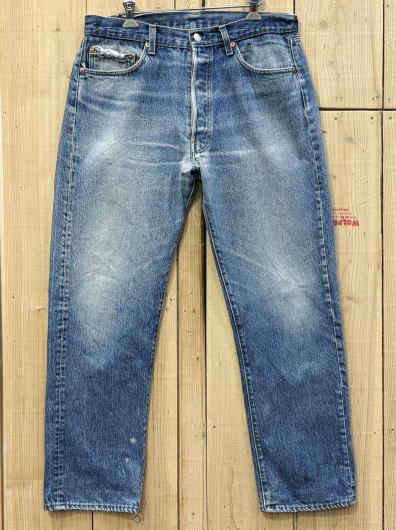 【中古】リーバイス501 古着 LEVIS501 ハチマル インサイドシングル 80S MADE IN USA W34×L29