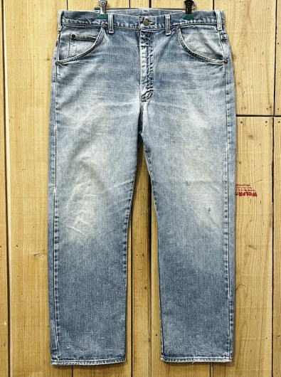 【中古】激ヒゲ LEE200 古着 70S リー200 ストレート フルカット ビンテージ W37×L29 MADE IN USA 米国製