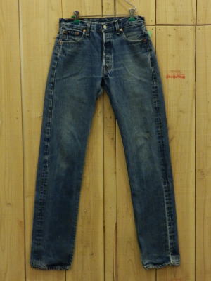 【中古】LEVIS501 リーバイス501 古着 90S 脚長 MADE IN USA W30×L35