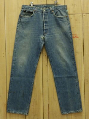 【中古】リーヴァイズジーンズ 501 ヒゲ MADE IN USA/ 90S 古着 LEVIS501 W37×L31