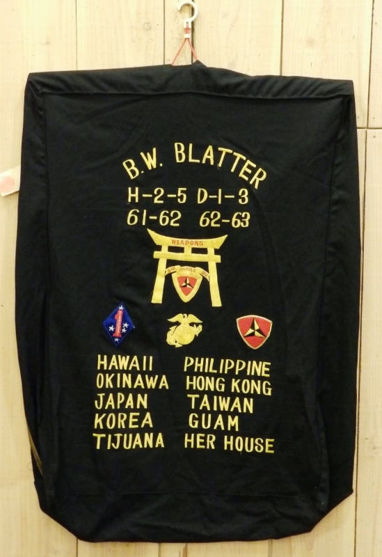 【中古】ミリタリー 60S 米軍乗り組み員隊 USMC 差し上げ物 ブート取りまかなう アラス 実物 ビンテージ スカジャン 室内装飾 古着 軍物 実物