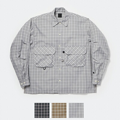 DAIWA PIER 39(ダイワピア39) W's TECH SPORTS OPEN COLLAR SHIRT LS GREN PLAID ウィメンズ テックスポーツオープンカラーシャツ長袖グレンチェック BE-82026L