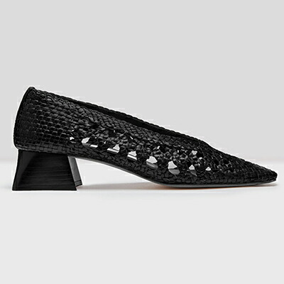 ミスタ miista マリーナ MARINA ウーブンレザーヒール Woven Leather Heels