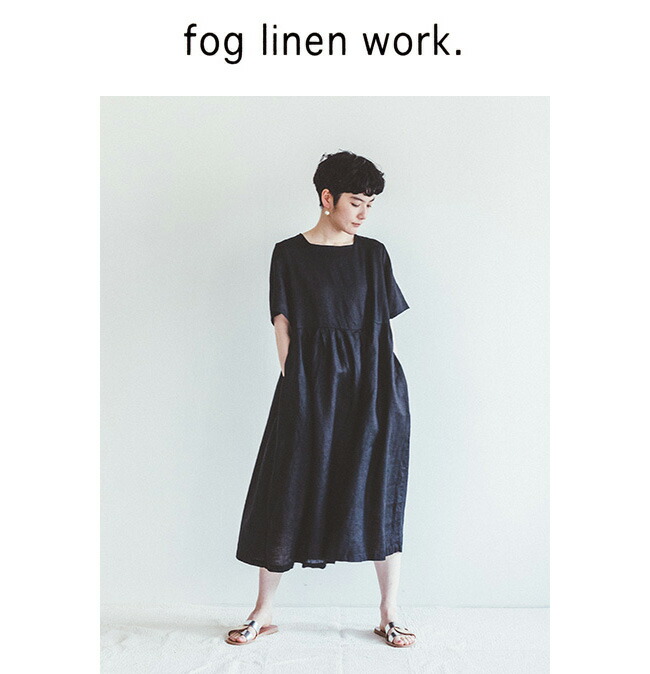 Fog Linen Work フォグリネンワーク Tina Dress Black ティナ ワンピース ブラック Lwa338 17 Rvcconst Com