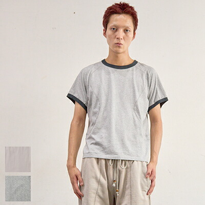 NVRFRGT(ネバーフォーゲット) PANELLED HALF SLEEVE RINGER T-SHIRT パネルドハーフスリーブリンガーTシャツ NF261T01