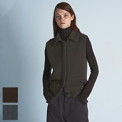 VERSO(ヴェルソ) Alpaca collar vest アルパカカラーベスト VRS24FWKT009