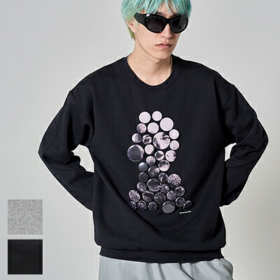 High Scream Center(ハイスクリームセンター) BUTTON BAADGES ver2 SWEAT SHIRT ボタンバッジスウェットシャツ HSC24FW-CT03｜リシュ 11,704円