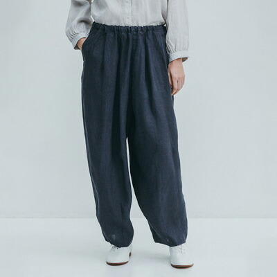 fog linen work フォグリネンワーク クイン コクーン パンツ マカダム LWC032-983