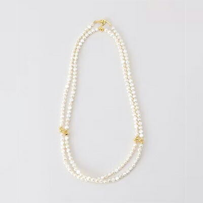 PREEK(プリーク) BAROQUE PEARL ROPE BELT NECKLACE 130 バロックパールロープベルトネックレス 18826990737｜リシュ