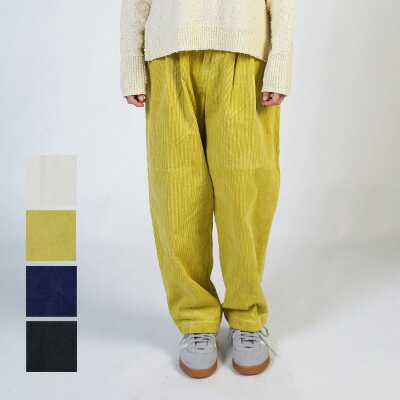 homspun　ホームスパン　コーデュロイ　タックパンツ　3390｜リシュ