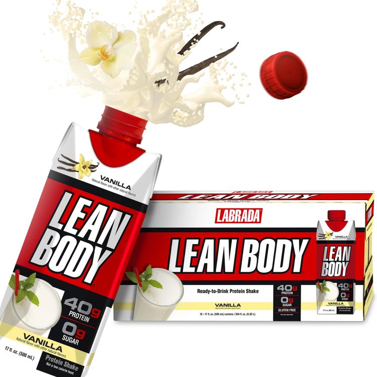 リーンボディ プロテインシェイク バニラ (17オンス) 12パック Labrada: Lean Body: 17oz Vanilla (12 tetra) 【お取り寄せ商品】【合わせて買いたい】【お取り寄せ商品】【合わせて買いたい】|Costopa