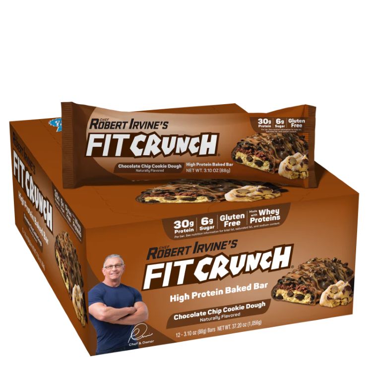 フィットクランチ チョコチップクッキー生地（12個入り） Fit Crunch Original: Choc Chip Cookie Dough (12pk) 【お取り寄せ商品】【合わせて買いたい】【お取り寄せ商品】【合わせて買いたい】