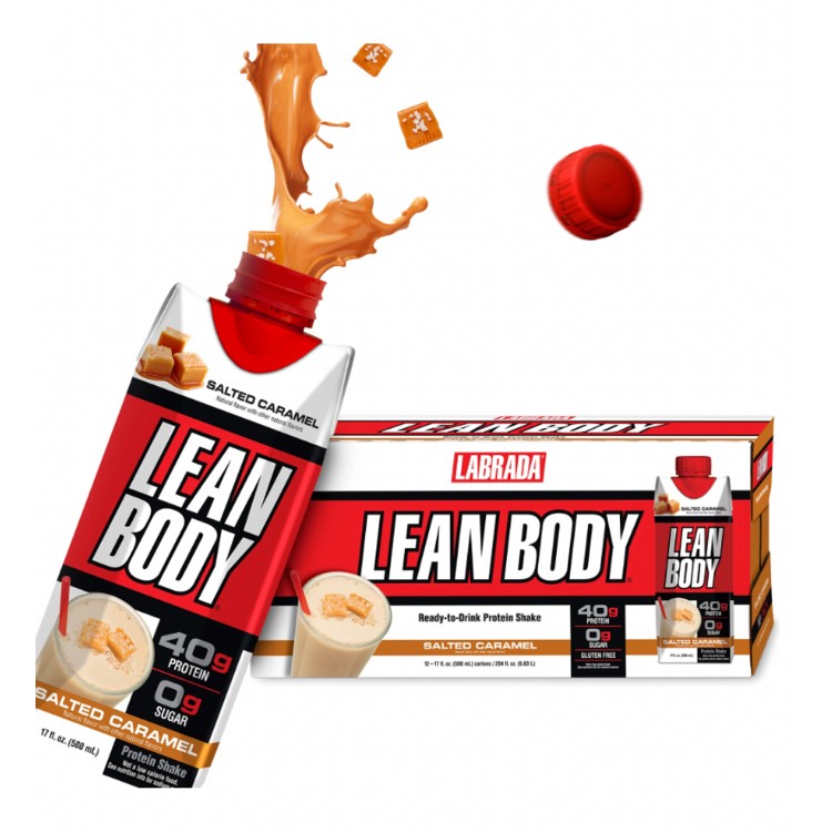 リーンボディ プロテインシェイク 塩キャラメル (17オンス) 12パック　 Labrada: Lean Body: 17oz Caramel Salted (12 tetra) 【お取り寄せ商品】【合わせて買いたい】【お取り寄せ商品】【合わせて買いたい】｜Costopa 8,989円