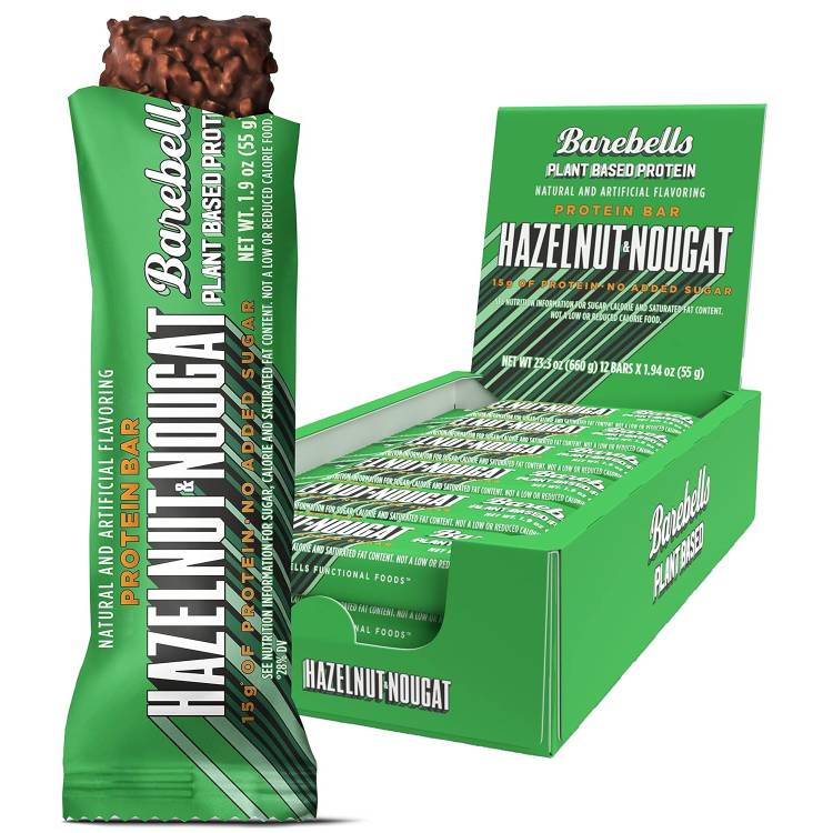 ベアベル プラントベースプロテインバー ヘーゼルヌガー12本入り Barebells Plant Based Protein Bar Hazelnut Nougat (12) 【お取り寄せ商品】【合わせて買いたい】【お取り寄せ商品】【合わせて買いたい】