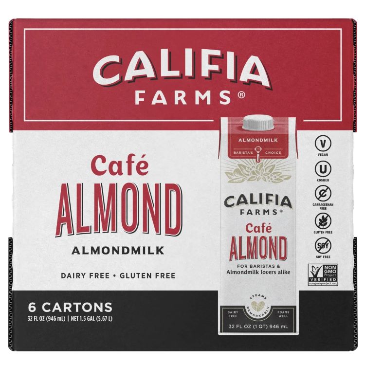カリフィアファーム　カフェアーモンドミルク　32オンス　6個入りCalifia Farms　Cafe Almond Milk　32 oz　6-count 【お取り寄せ商品】【合わせて買いたい】【アメリカコストコ品】｜Costopa