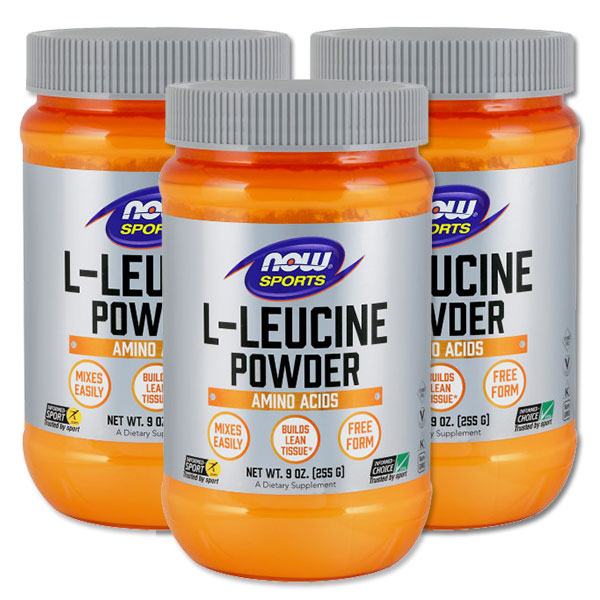 [3個セット]NOW Foods L-ロイシン パウダー 255g ナウフーズ L-Leucine Powder 9 oz. ナウスポーツ nowsports｜Costopa