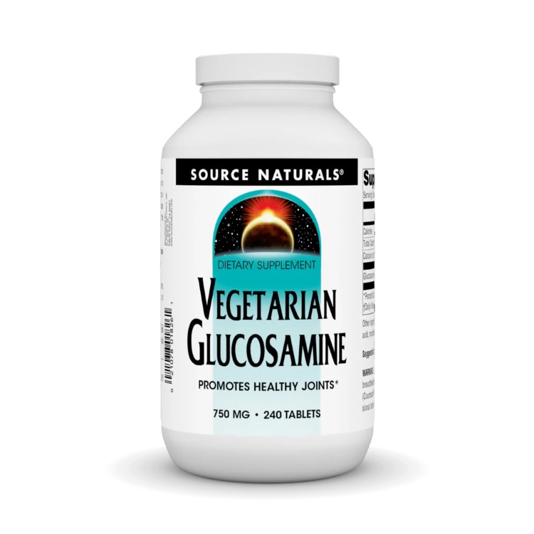 ソースナチュラルズ ベジタリアン グルコサミン 750mg 240粒 Source Naturals Vegetarian Glucosamine 750 mg 240 Tablet 【お取り寄せ商品】【合わせて買いたい】