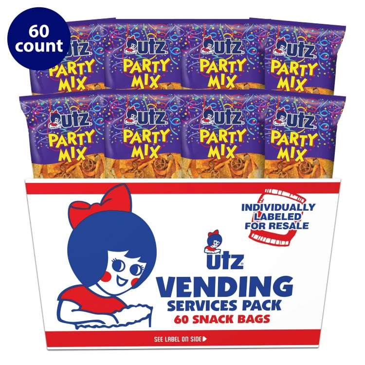 Utz パーティーミックス マルチパック 1オンス 60個入り Utz Party Mix, Multipack, 1 oz, 60 Count 【お取り寄せ商品】【合わせて買いたい】