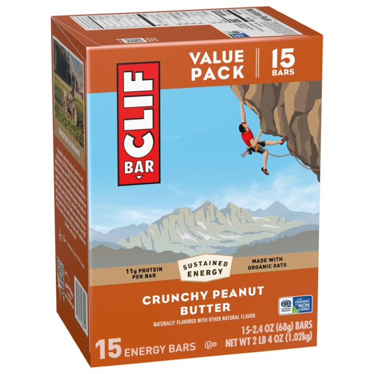 クリフバー エナジープロテインバー クランチーピーナッツバター 15本入 CLIF BAR Energy Protein Bars, Crunchy Peanut Butter, 15ct 【お取り寄せ商品】